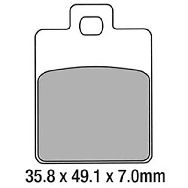 FERODO FDB2057 BRAKE PADS ORGANIC ARGENTO SCOOTER