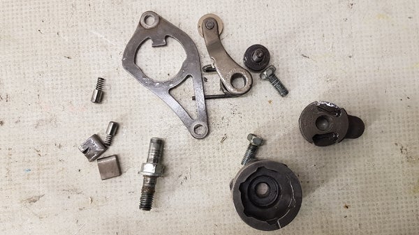 Vaihteenvalitsimen osat (HONDA CRF250 2005) 24321-KZ4-620 / 24312-KA3-741